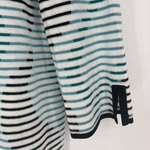 Ming Wang Geometric Striped Cardigan Size M - Picture 3 of 10